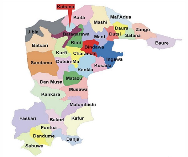 Political Map of Katsina State of Nigeria