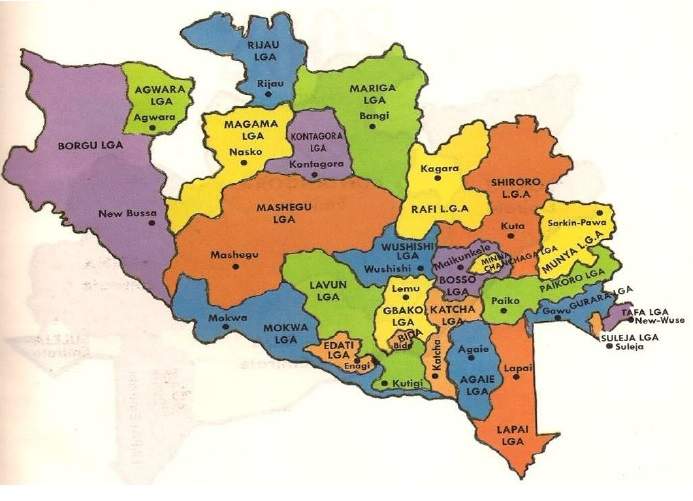 Political Map of Niger State of Nigeria