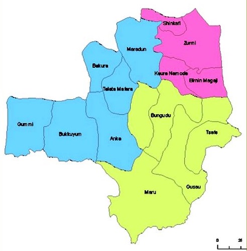 Political Map of Niger State of Nigeria
